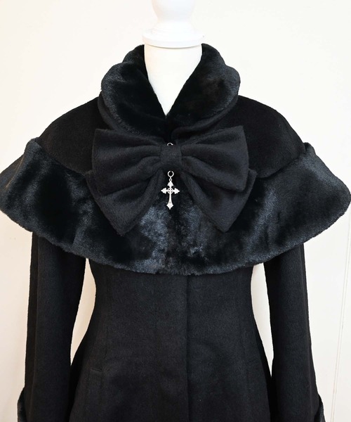 TETOYちゃんコラボ】クロスリボンケープ付きコート（その他アウター