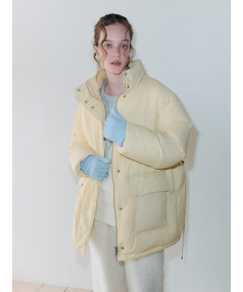 Back String Duck Down Padding, Butter Yellow（ダウンジャケット
