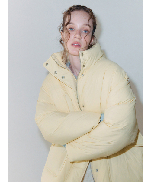 Back String Duck Down Padding, Butter Yellow（ダウンジャケット