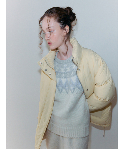 Back String Duck Down Padding, Butter Yellow（ダウンジャケット