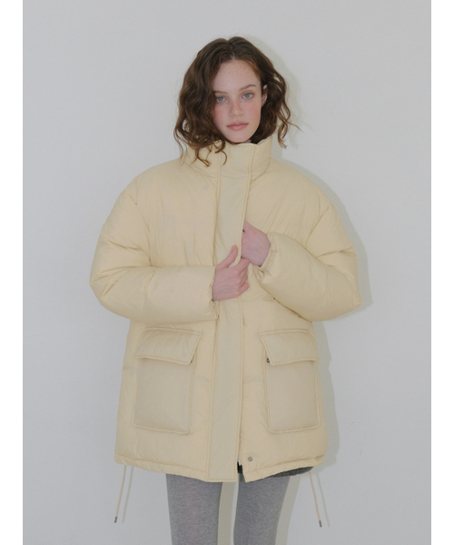 Back String Duck Down Padding, Butter Yellow（ダウンジャケット