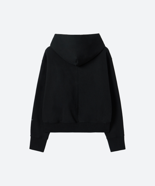 MOONSUN（ムーンサン）の「UNISEX, Crop Hood Zip-up / Black（パーカー・メンズ・その他・MEDIUM/LARGE）」の4枚目の写真