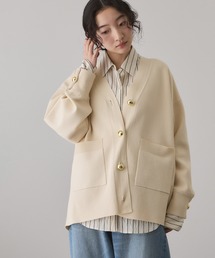 ADAM ET ROPE' | 【サステナブル】ロゴボタンミドルカーディガン(カーディガン/ボレロ)