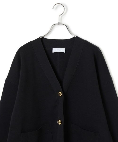 ADAM ET ROPE'（アダムエロペ）の「【サステナブル】ロゴボタンミドルカーディガン（カーディガン/ボレロ・レディース・ブラック/オレンジ系その他/オフホワイト・FREE）」の17枚目の写真