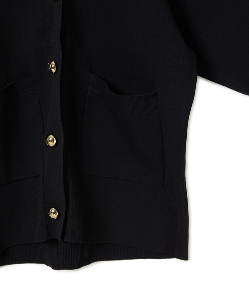 ADAM ET ROPE'（アダムエロペ）の「【サステナブル】ロゴボタンミドルカーディガン（カーディガン/ボレロ・レディース・ブラック/オレンジ系その他/オフホワイト・FREE）」の21枚目の写真