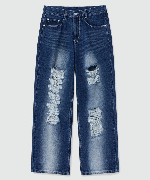 Denim Thread Destry DECET(デケト)の「Destroy Jeans DCPT038BlueB(デニムパンツ)」 - WEAR