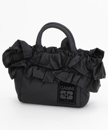 GANNI | GANNI/ガニー Mini Shopper Ruffle / A7187 / 2WAY フリル ハンドバッグ(マフラー)