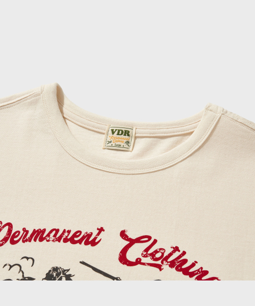 VDR（ブイディアール）の「ROUGHRIDERS T-SHIRT [Vanilla]（Tシャツ/カットソー・メンズ・その他・X-LARGE/MEDIUM/LARGE）」の8枚目の写真