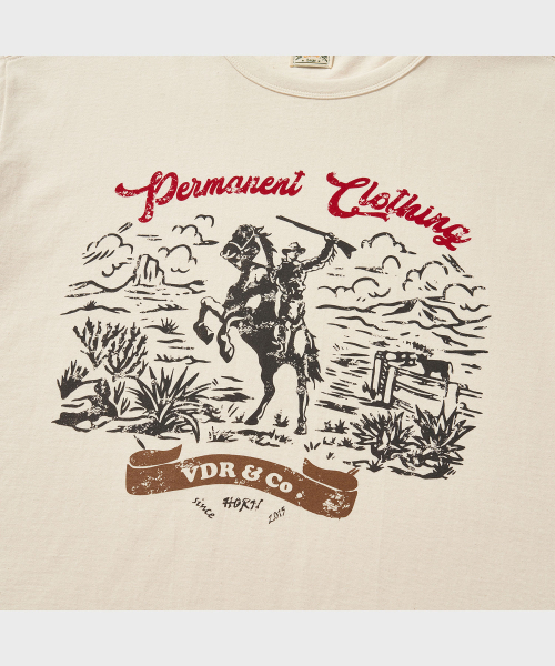 VDR（ブイディアール）の「ROUGHRIDERS T-SHIRT [Vanilla]（Tシャツ/カットソー・メンズ・その他・X-LARGE/MEDIUM/LARGE）」の9枚目の写真