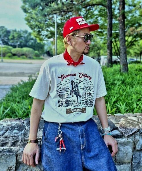VDR（ブイディアール）の「ROUGHRIDERS T-SHIRT [Vanilla]（Tシャツ/カットソー・メンズ・その他・X-LARGE/MEDIUM/LARGE）」の4枚目の写真