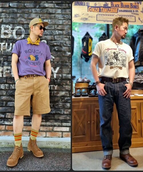 VDR（ブイディアール）の「ROUGHRIDERS T-SHIRT [Vanilla]（Tシャツ/カットソー・メンズ・その他・X-LARGE/MEDIUM/LARGE）」の5枚目の写真