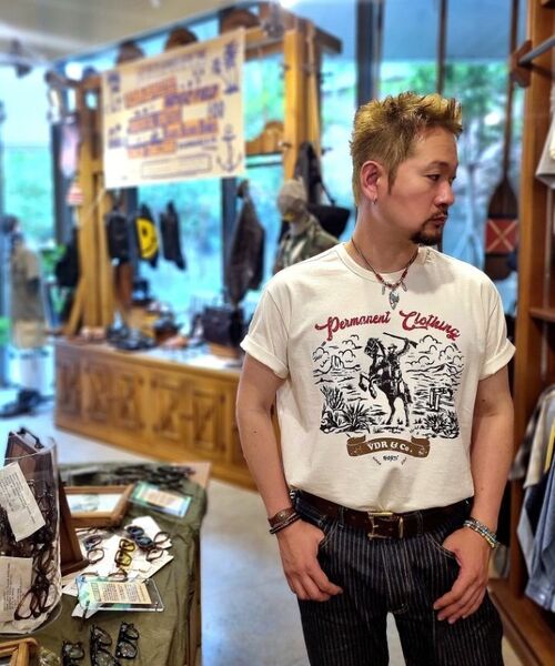 VDR（ブイディアール）の「ROUGHRIDERS T-SHIRT [Vanilla]（Tシャツ/カットソー・メンズ・その他・X-LARGE/MEDIUM/LARGE）」の6枚目の写真