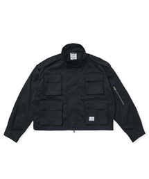 STIGMA（スティグマ）の「S56 OVERSIZED CROP MILITARY JACKET BLACK（その他アウター）」