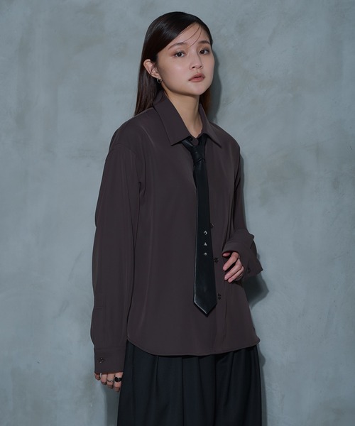 Ellno Loset(エルノロゼット)の「ゴウヒスタッズネクタイ(ネクタイ・メンズ・ブラウン/ブラック・FREE)」の15枚目の写真