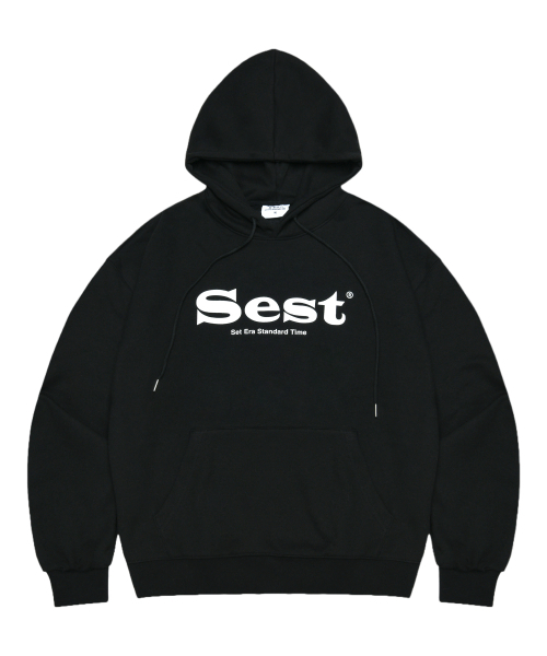 S'EST(エスイーエスティー)の「STANDARD HOODED T-SHIRT - BLACK(パーカー・レディース・ブラック・MEDIUM)」の1枚目の写真