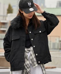 Chick（チック）の「Faux Fur Trim 2nd Denim Jacket / フェイクファー付き 2ndデニムジャケット（デニムジャケット）」