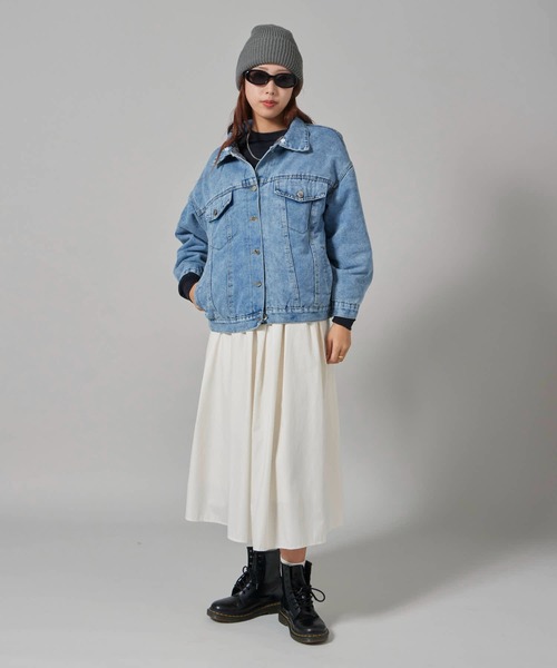 Faux Fur Trim 2nd Denim Jacket / フェイクファー付き 2ndデニム