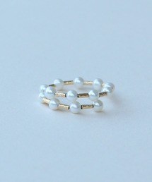 Pearl Flow K18 淡水パールワイヤーリング バーとばし