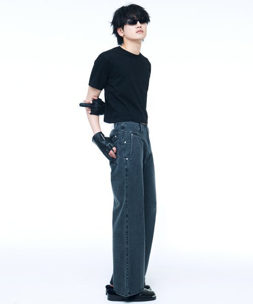 C WEAR BY THE GENIUS（シーウェアバイザジーニアス）の「メンズクロップTシャツブラック（Tシャツ/カットソー・メンズ・その他・SMALL/MEDIUM/LARGE/X-LARGE/XX-LARGE/X-SMALL）」の3枚目の写真