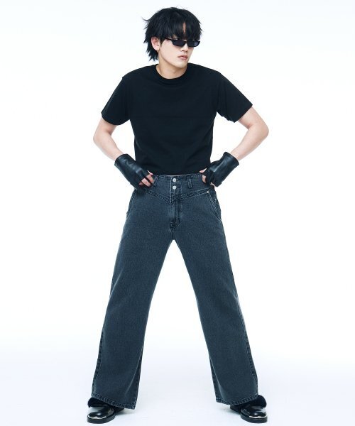 C WEAR BY THE GENIUS（シーウェアバイザジーニアス）の「メンズクロップTシャツブラック（Tシャツ/カットソー・メンズ・その他・SMALL/MEDIUM/LARGE/X-LARGE/XX-LARGE/X-SMALL）」の5枚目の写真
