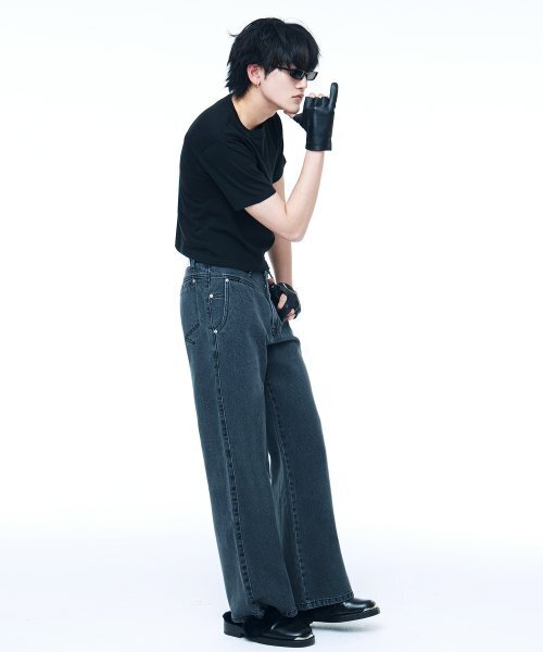 C WEAR BY THE GENIUS（シーウェアバイザジーニアス）の「メンズクロップTシャツブラック（Tシャツ/カットソー・メンズ・その他・SMALL/MEDIUM/LARGE/X-LARGE/XX-LARGE/X-SMALL）」の6枚目の写真