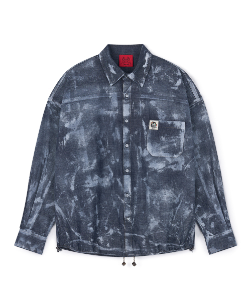CONECTX(コネクト エックス)の「Hand painted denim shirts (dark ver.)(シャツ/ブラウス・レディース・その他・MEDIUM/LARGE)」の3枚目の写真