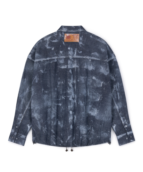 CONECTX(コネクト エックス)の「Hand painted denim shirts (dark ver.)(シャツ/ブラウス・レディース・その他・MEDIUM/LARGE)」の4枚目の写真
