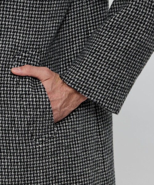 MACKINTOSH LONDON（マッキントッシュ ロンドン）の「【ROSLEY SL】【HEAT TWEED】ヒートツイードステンカラーコート（ステンカラーコート・メンズ・ダークネイビー/グレー系その他2・38/40）」の10枚目の写真