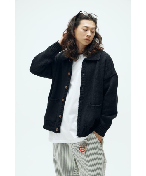 FEELENUFF(フィルイナフ)の「FEEL LOGO CROPPED KNITJACKET BLACK(ニット/セーター・メンズ・その他・LARGE/X-LARGE)」の4枚目の写真