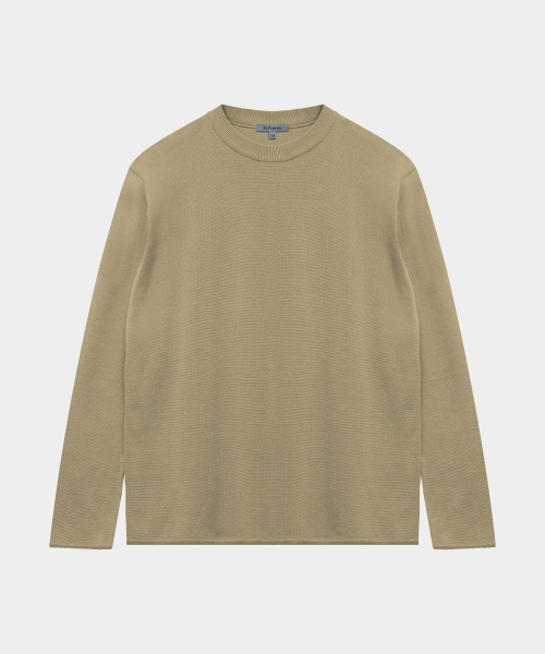 BIRBANTE（ビルバンテ）の「ミラノウォッシャブルラウンドニット - ベージュ（ニット/セーター・メンズ・ベージュ・SMALL/MEDIUM/X-LARGE/LARGE）」の2枚目の写真
