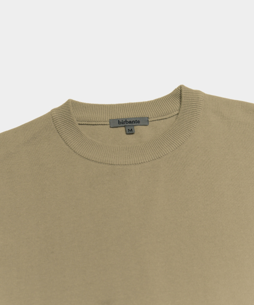 BIRBANTE（ビルバンテ）の「ミラノウォッシャブルラウンドニット - ベージュ（ニット/セーター・メンズ・ベージュ・SMALL/MEDIUM/X-LARGE/LARGE）」の4枚目の写真