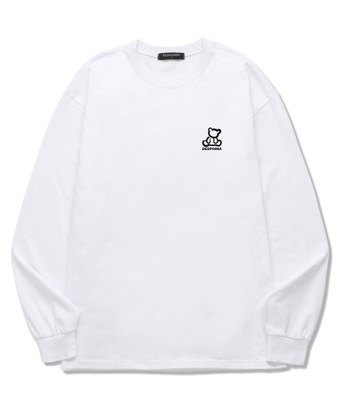 OUSE(オウズ)の「テディベアロングスリーブ (DLS023) ホワイト(Tシャツ/カットソー・レディース・その他・SMALL/MEDIUM/LARGE/X-LARGE/XX-LARGE)」の1枚目の写真
