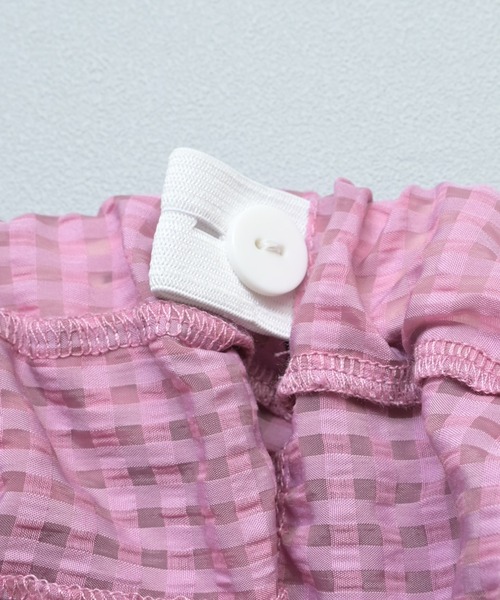 MARKEY'S（マーキーズ）の「チェックフリルレイヤードスカート（スカート・キッズ・ピンク系その他/グリーン系その他/ブルー系その他・L/M）」の4枚目の写真