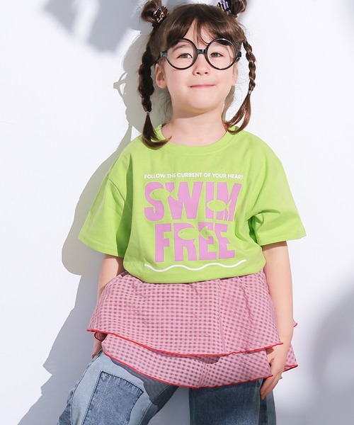 MARKEY'S（マーキーズ）の「チェックフリルレイヤードスカート（スカート・キッズ・ピンク系その他/グリーン系その他/ブルー系その他・L/M）」の13枚目の写真