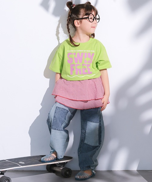 MARKEY'S（マーキーズ）の「チェックフリルレイヤードスカート（スカート・キッズ・ピンク系その他/グリーン系その他/ブルー系その他・L/M）」の14枚目の写真