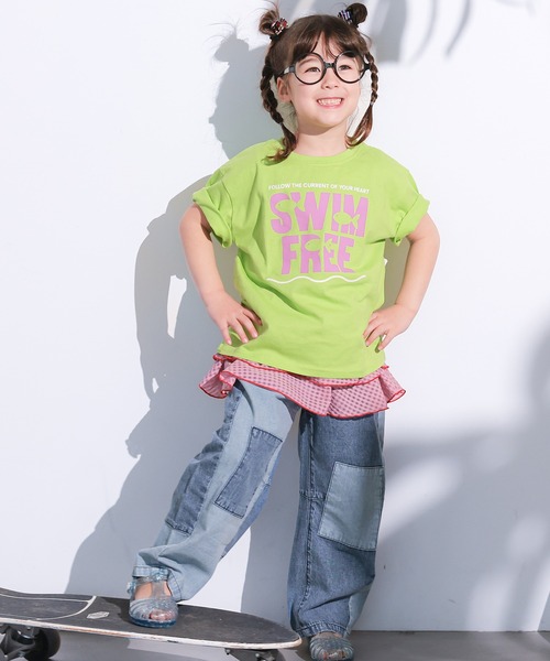 MARKEY'S（マーキーズ）の「チェックフリルレイヤードスカート（スカート・キッズ・ピンク系その他/グリーン系その他/ブルー系その他・L/M）」の16枚目の写真