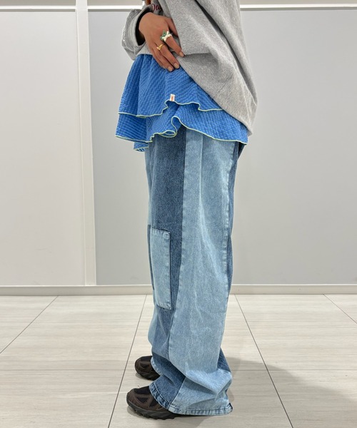 MARKEY'S（マーキーズ）の「チェックフリルレイヤードスカート（スカート・キッズ・ピンク系その他/グリーン系その他/ブルー系その他・L/M）」の11枚目の写真