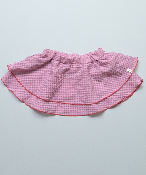 MARKEY'S（マーキーズ）の「チェックフリルレイヤードスカート（スカート・キッズ・ピンク系その他/グリーン系その他/ブルー系その他・L/M）」の12枚目の写真