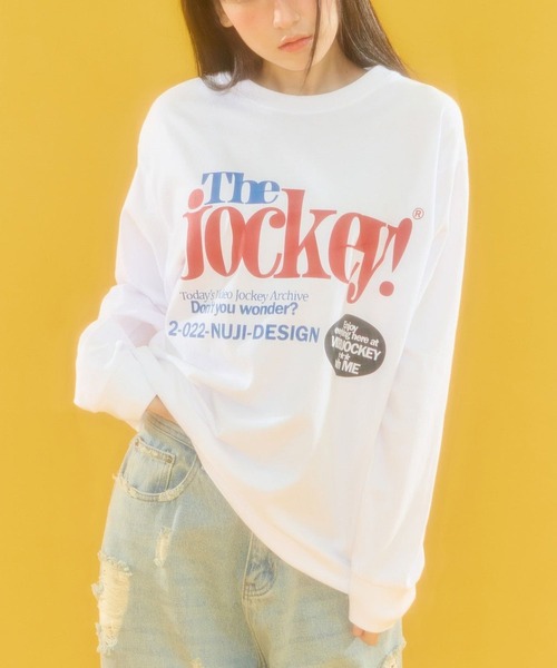 Video Jockey(ビデオジョッキー)の「【UNISEX】VIDEO JOCKEY/Video Market ロンT(Tシャツ/カットソー・レディース・ブラック/ホワイト・MEDIUM/SMALL)」の2枚目の写真