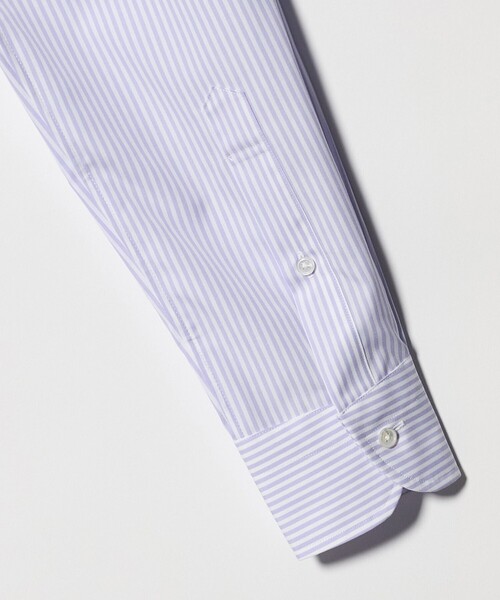 UNITED ARROWS（ユナイテッドアローズ）の「イージーケア AG ロンドンストライプ セミワイドカラーシャツ ー抗菌防臭ー（シャツ/ブラウス・メンズ・ライラック・40cm/39cm/41cm/38cm）」の16枚目の写真