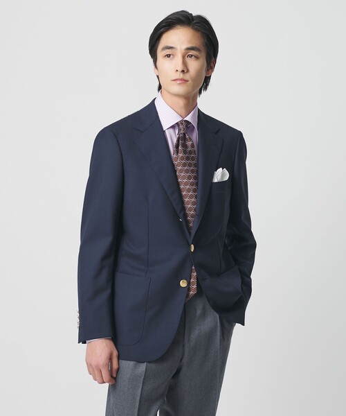 UNITED ARROWS（ユナイテッドアローズ）の「イージーケア AG ロンドンストライプ セミワイドカラーシャツ ー抗菌防臭ー（シャツ/ブラウス・メンズ・ライラック・40cm/39cm/41cm/38cm）」の2枚目の写真