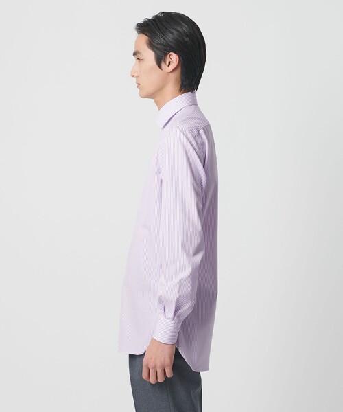 UNITED ARROWS（ユナイテッドアローズ）の「イージーケア AG ロンドンストライプ セミワイドカラーシャツ ー抗菌防臭ー（シャツ/ブラウス・メンズ・ライラック・40cm/39cm/41cm/38cm）」の5枚目の写真