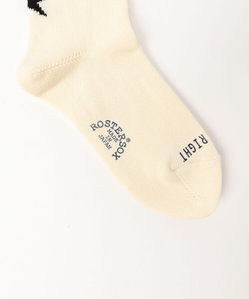 ROSTER SOX(ロスターソックス)の「ROSTER SOCKS×BEAMS BOY / 3STAR SOCKS(ソックス/靴下・レディース・ホワイト/ブラック・ONE SIZE)」の10枚目の写真
