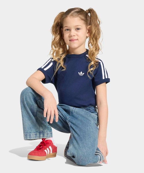 adidas(アディダス)の「スリーストライプ Tシャツ / アディダスオリジナルス adidas Originals(Tシャツ/カットソー・キッズ・ブラック・100/110/120/130)」の20枚目の写真