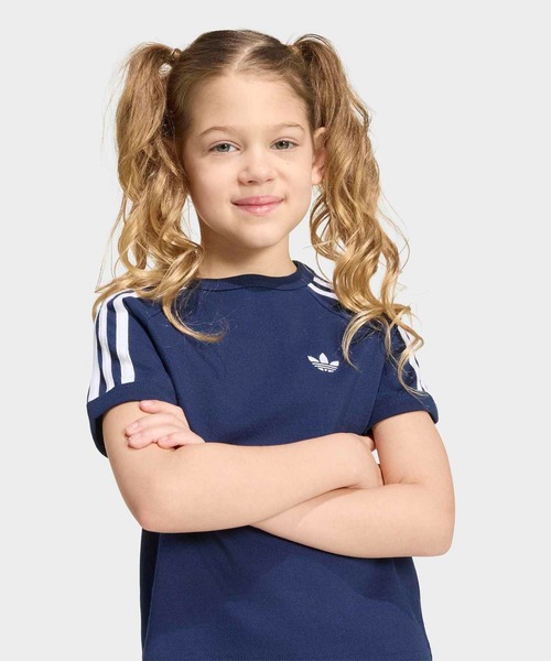 adidas(アディダス)の「スリーストライプ Tシャツ / アディダスオリジナルス adidas Originals(Tシャツ/カットソー・キッズ・ブラック・100/110/120/130)」の18枚目の写真