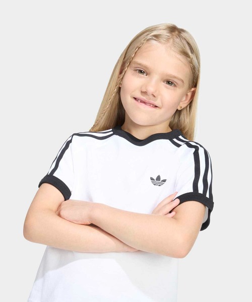 adidas(アディダス)の「スリーストライプ Tシャツ / アディダスオリジナルス adidas Originals(Tシャツ/カットソー・キッズ・ブラック・100/110/120/130)」の13枚目の写真