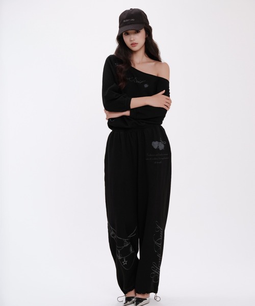 silent(and)（サイレントアンド）の「Angel Spray Sweat Tops（スウェット・レディース・ホワイト/ブラック・FREE）」の11枚目の写真