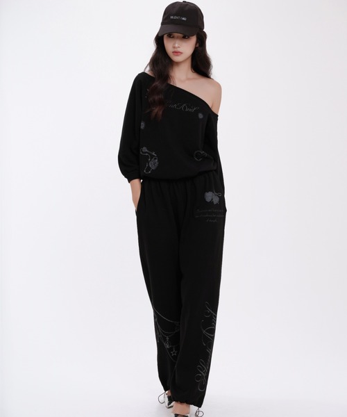 silent(and)（サイレントアンド）の「Angel Spray Sweat Tops（スウェット・レディース・ホワイト/ブラック・FREE）」の13枚目の写真