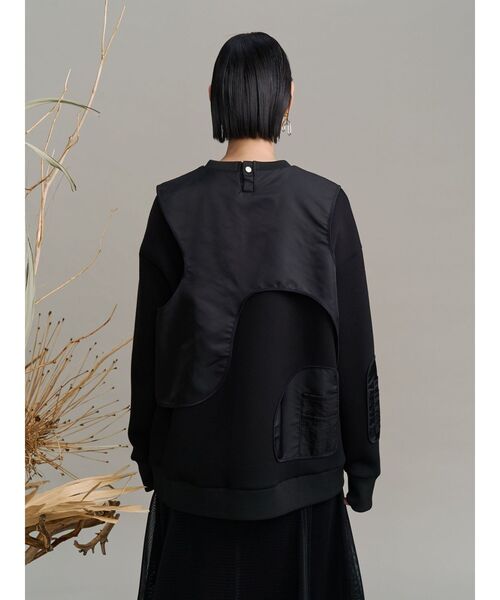 UN3D.(アンスリード)の「MA-1 VEST DOCKING SWEAT / MA-1ベストドッキングスウェット(スウェット・レディース・その他1/ブラック・36/38)」の7枚目の写真