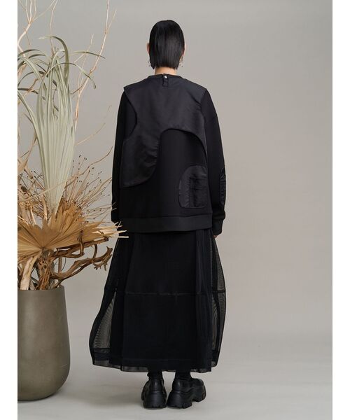 UN3D.(アンスリード)の「MA-1 VEST DOCKING SWEAT / MA-1ベストドッキングスウェット(スウェット・レディース・その他1/ブラック・36/38)」の14枚目の写真